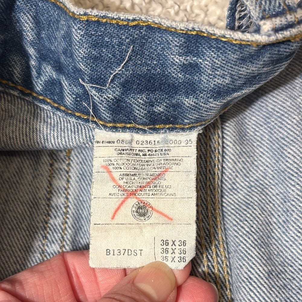 Carhartt Vintage Carpenter Men's Relaxed Fit Denim Jeans - Picture 5 of 12